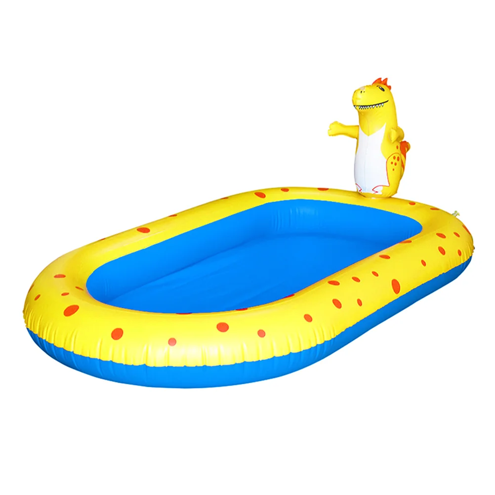 

1pc Sprinkler Pool Inflatable Pool Bathtub Outdoor Swimming Pool Toy(Yellow)
