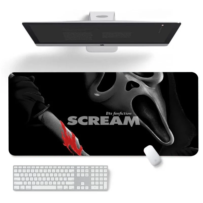 

Scream Movie Large Mouse Pad Speed Xxl Mousepad Anime Desk Mat Gamer Cabinet Deskmat Deskpad Keyboard Gaming Mats Playmat Kawaii