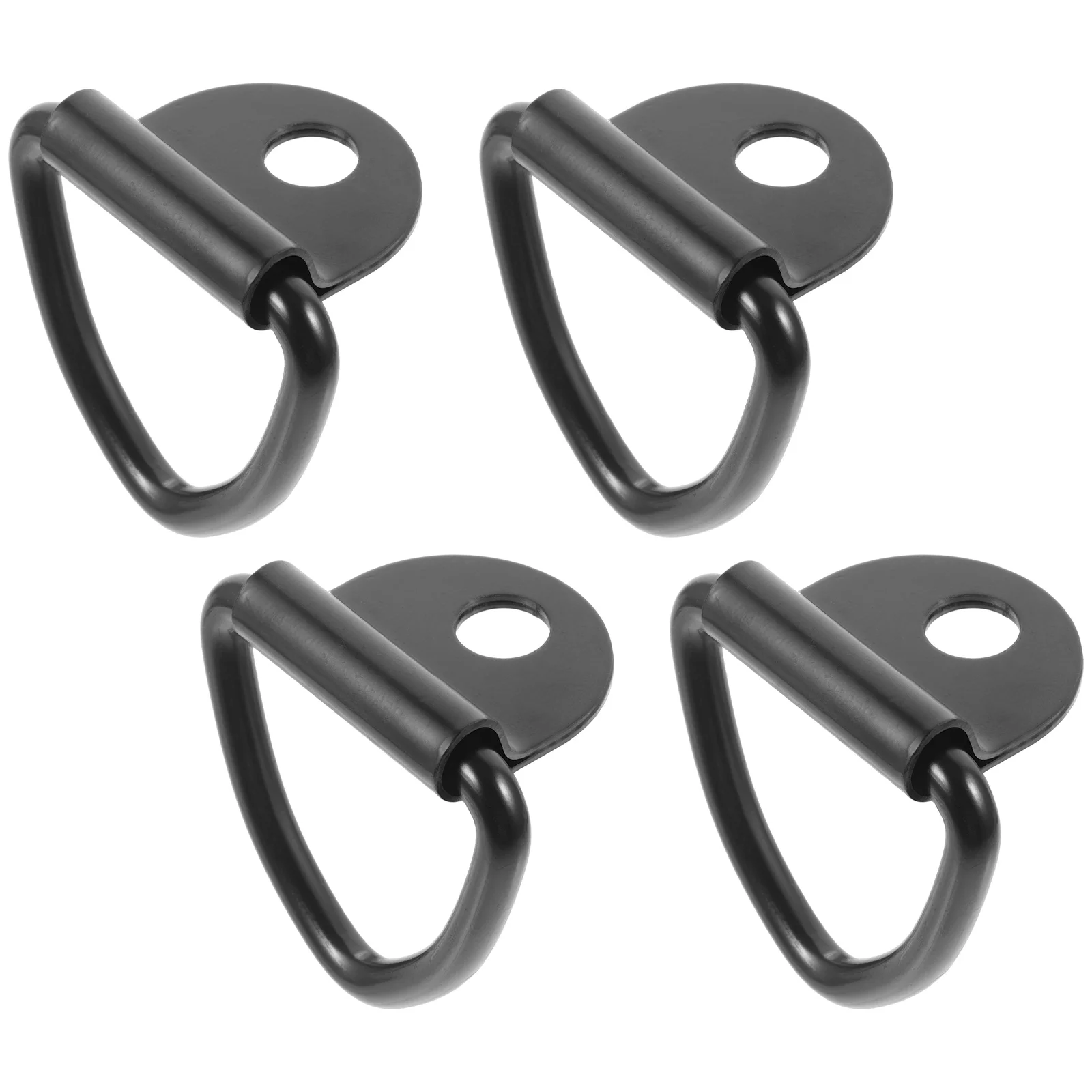 

4 Pcs Automotive Car Ring Hook Tow Towing Accessories Carbon Steel Vehicle Trailer