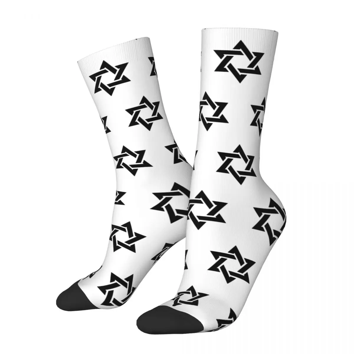 

Winter Warm Crazy Design Unisex Seal Of Solomon Socks Star Of David Israel Sweat Absorbing Crew Socks