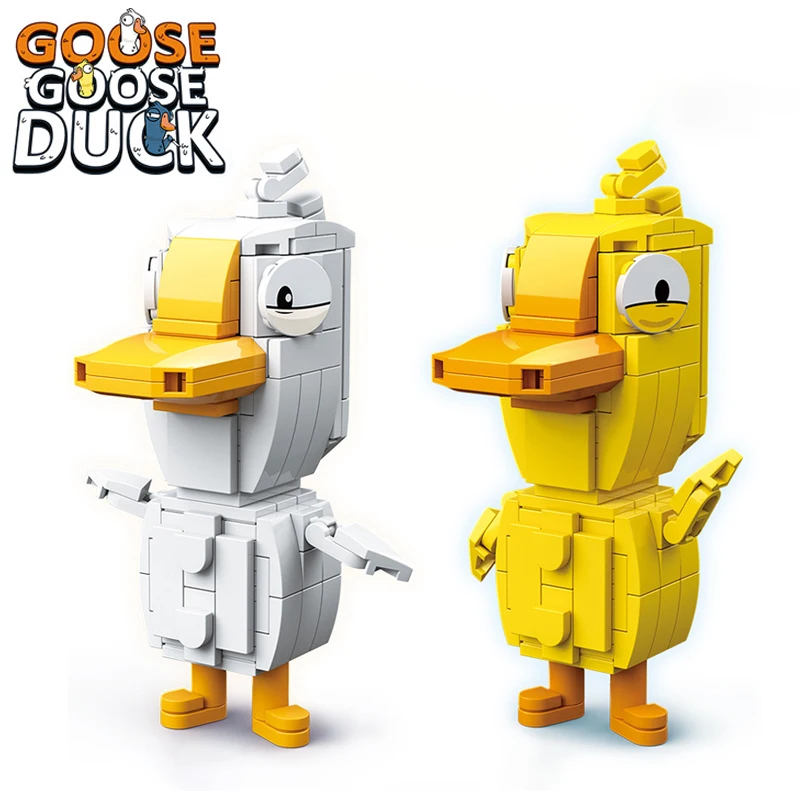 

2023 Cartoon Mini Blocks Toys Goose Goos Duck Action Figures DIY Bricks Models Educational Games Children Toy Gifts Cosplay