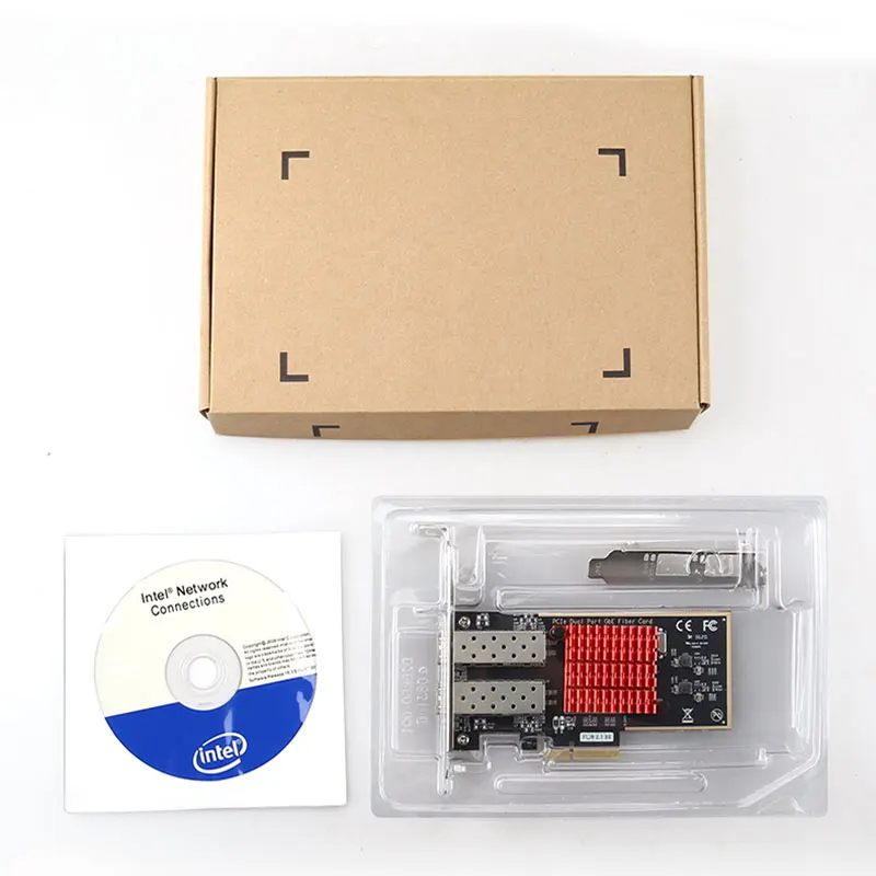 DIEWU PCIe4X 1G Оптоволоконная сетевая карта I350-AM4