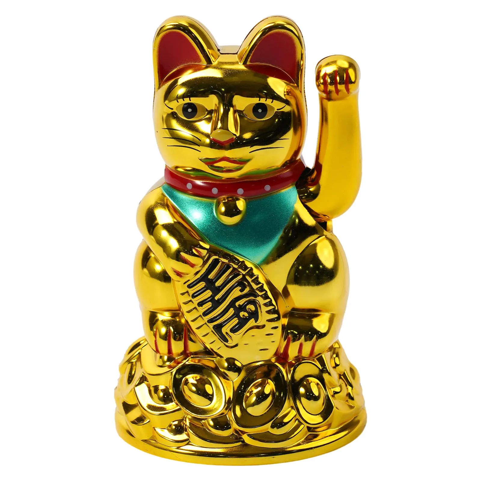 Украшение Lucky Cat Waving Пластик 6 5 дюймов Beckoning Maneki Neko Подарки на день рождения Фэн-шуй