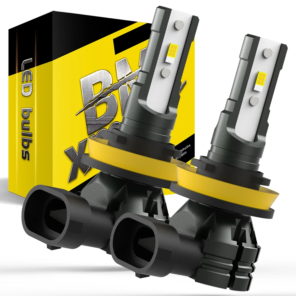BMTxms 2 шт. Canbus H8 H11 H10 9145 9005 HB3 9006 HB4 светодиодные противотуманные фары 6500K белый 3000K желтый цвет лампа с переключением 12000LM