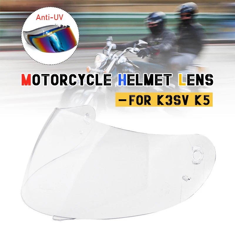 

Motorcycle Visor Anti-Scratch Wind Shield Helmet Lens Visor Full Face Fit 930338 For K3SV K5 K1 Moto Helmet Shield Accessories