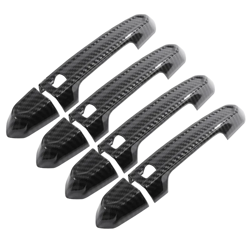 

Для Cadillac XT4 XT5 XT6 CT6 ATS CT5 глянцевый черный карбоновый чехол на дверную ручку автомобиля, наклейка, аксессуары для стайлинга