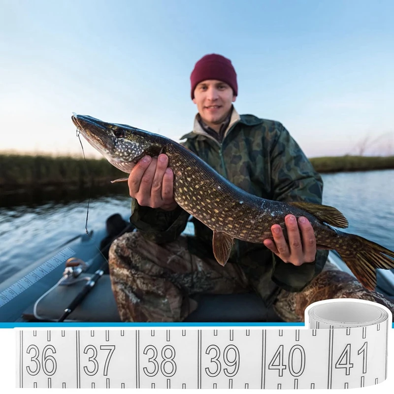 72-дюймовая измерительная лента для рыбы водостойкая линейка наклейка прозрачная