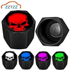 Колпачки для автомобильных колес с черепом, герметичные пылезащитные колпачки, универсальные колпачки для воздушных клапанов шин для автомобилей, грузовиков, велосипедов