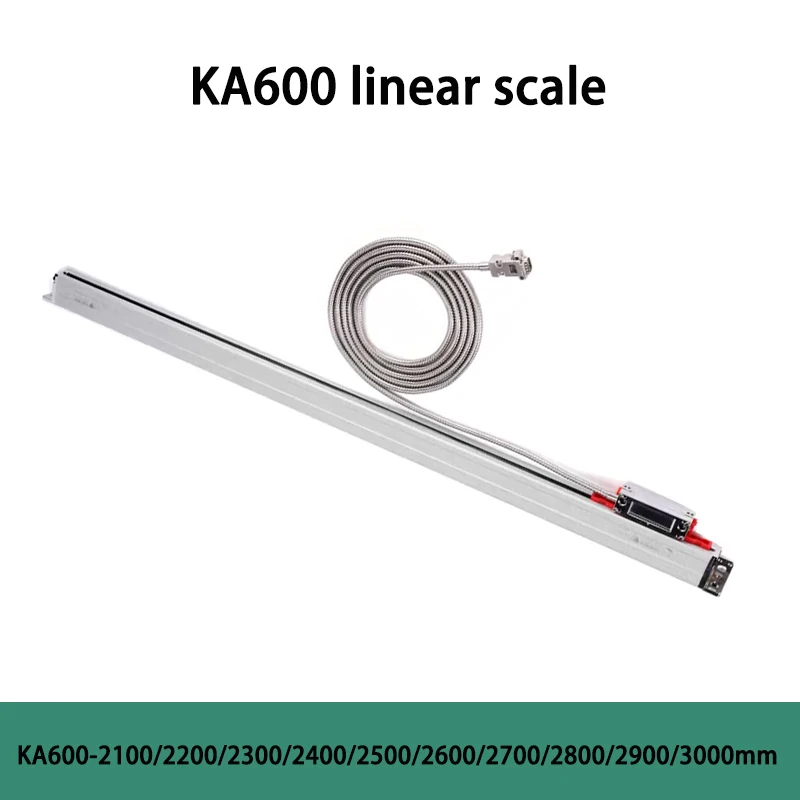 

5 мкм RS422 KA-600 2100 2200 2300 2400 2500 2600 2700 2800 2900 3000 мм DRO Линейная стеклянная шкала KA600 Токарный станок с оптическим энкодером