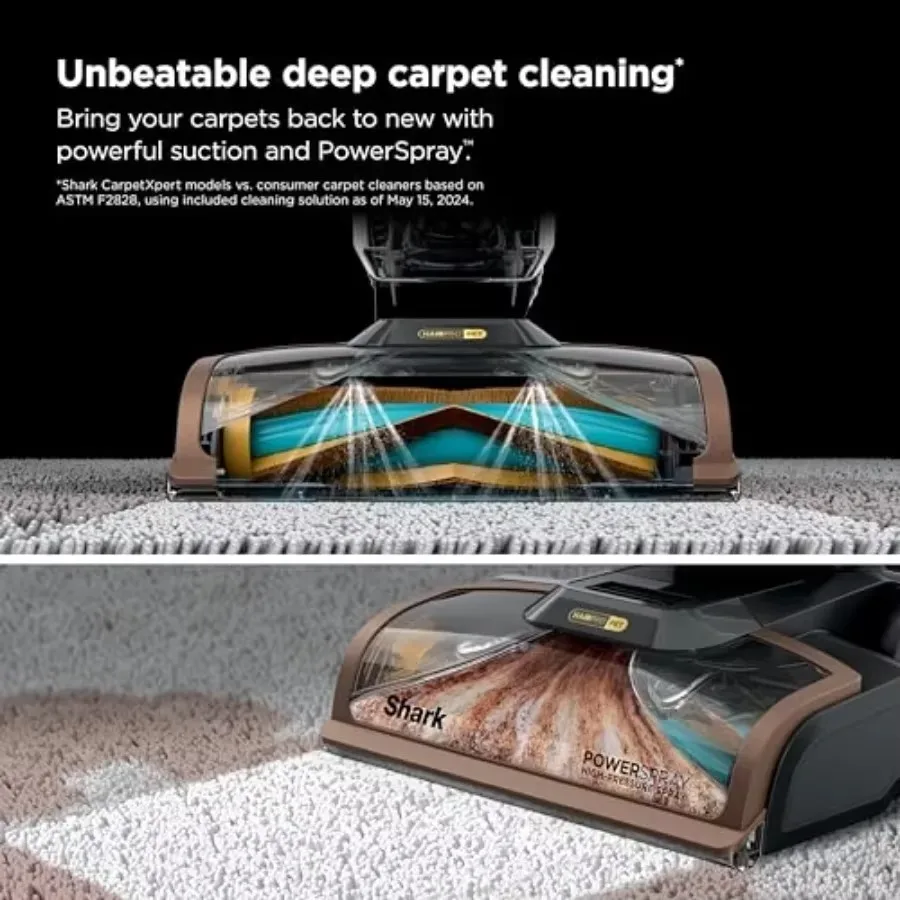 Фото Пылесос для ковров и обивки FirmHome StoreCarpetXpert HairPro Upright, ручной очиститель StainStriker для удаления стойких пятен и O №3