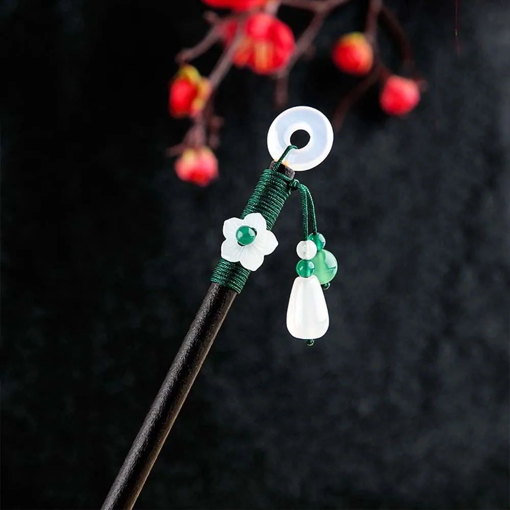 Винтажная деревянная заколка для волос в китайском стиле женщин и девочек с