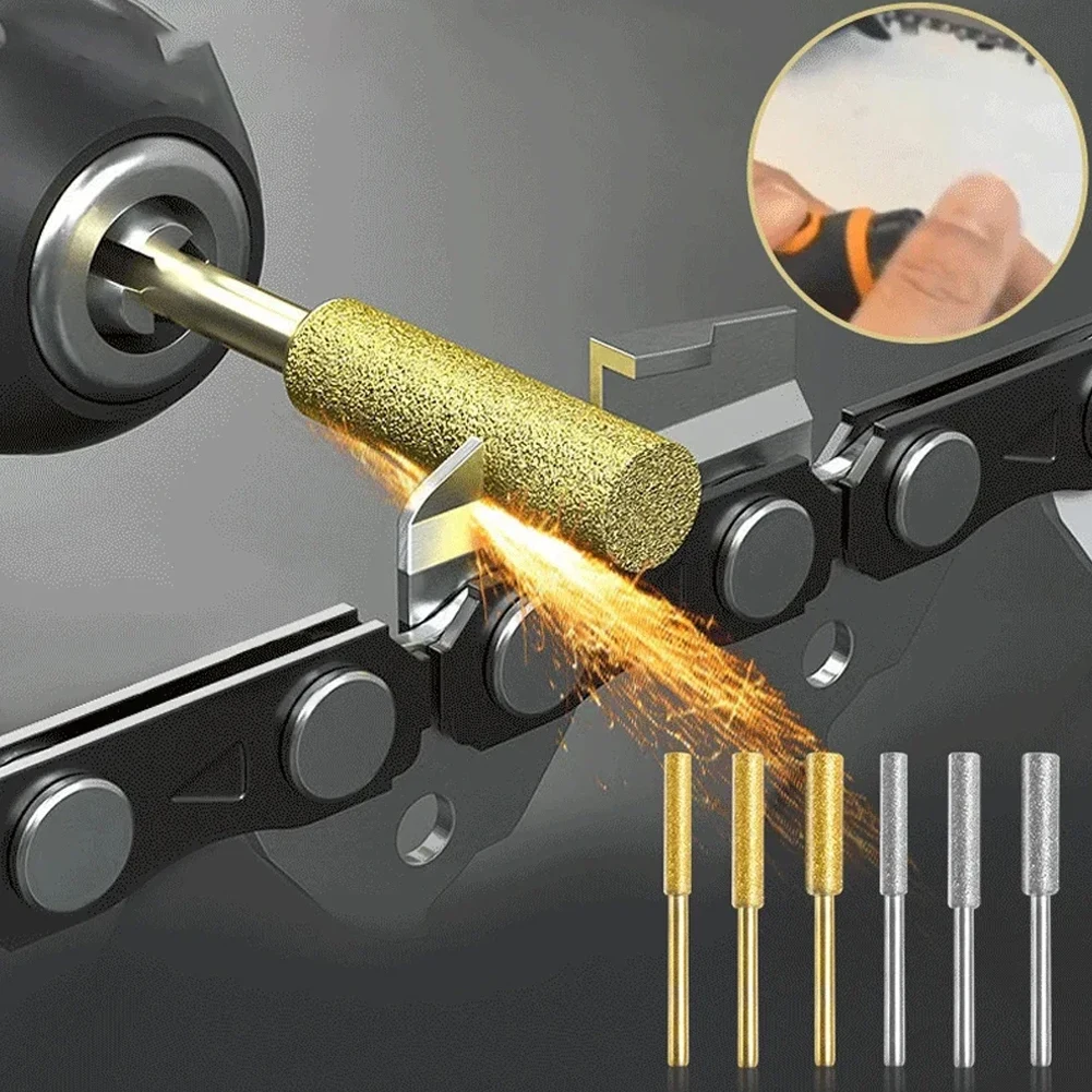 3 × цилиндрическая бензопила с покрытием шлифовальная машина Ener цепная пила