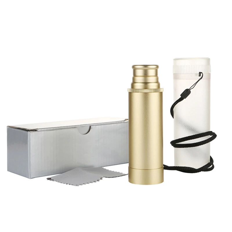 

Ретро латунный телескоп масштабируемый 25X40 Spyglass для наблюдения за птицами Охота Туризм путешествия подарок для мальчиков девочек капитано...