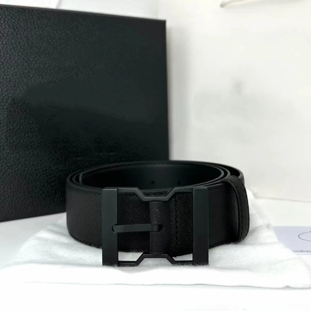 2023 Classic Business Premium Men's Belt P Versatile Fashion Casual 40 MM Top Leather Luxury Designer Pin Buckle Handmade Belt
