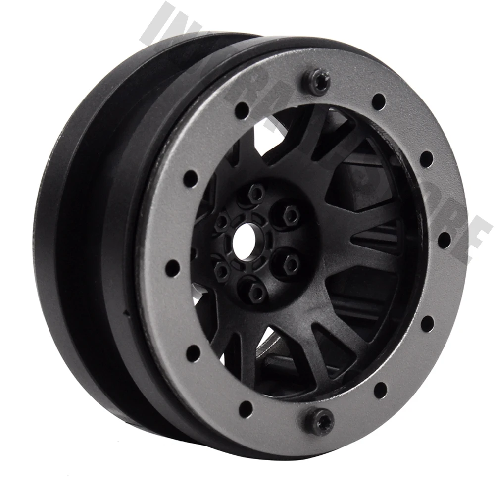 

4PCS 1/10 RC Rock Crawler Plastic 1.9" Bead-Loc Wheel Rim for 1:10 Axial SCX10 AXI03007 Tamiya CC01 D90 Wheel Hex