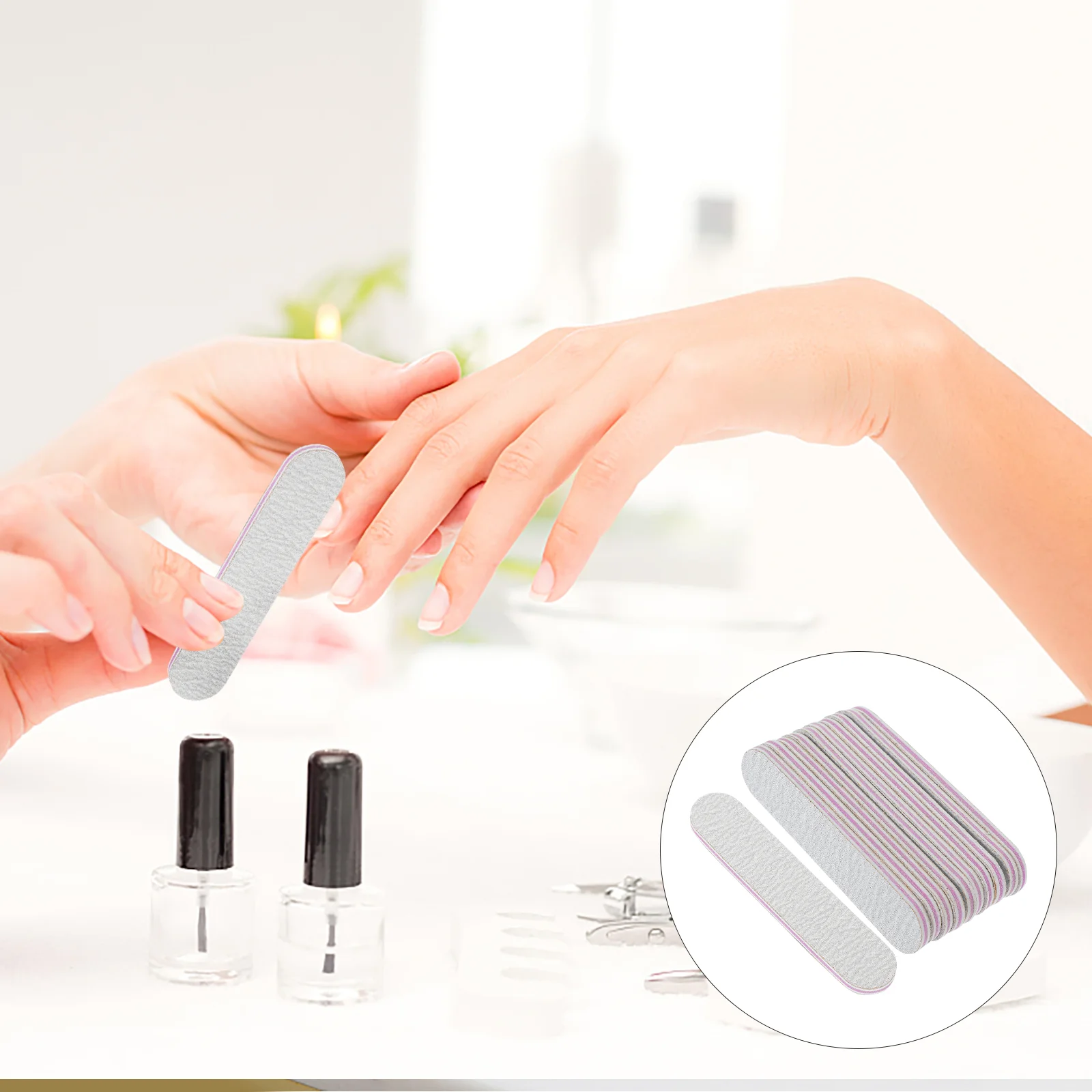 

100 шт. мини-пилка для ногтей инструменты для маникюра салонная наждачная бумага маленькие пилки натуральные ногти педикюр женские акриловые