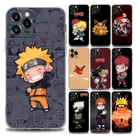 cute cartoon anime naruto clear phone case for iphone 11 12 13 pro max 7 8 se xr xs max 5 5s 6 6s plus soft silicone
