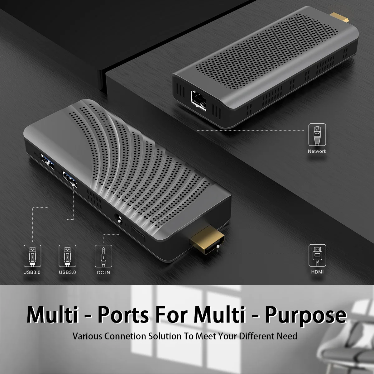 

T6 Pro Portable Mini PC Intel N4000 Quad Core 4GB 64GB Windows 10 Pro PC Stick HD Output 4K Mini Gaming Pc Computer VS W5 PRO