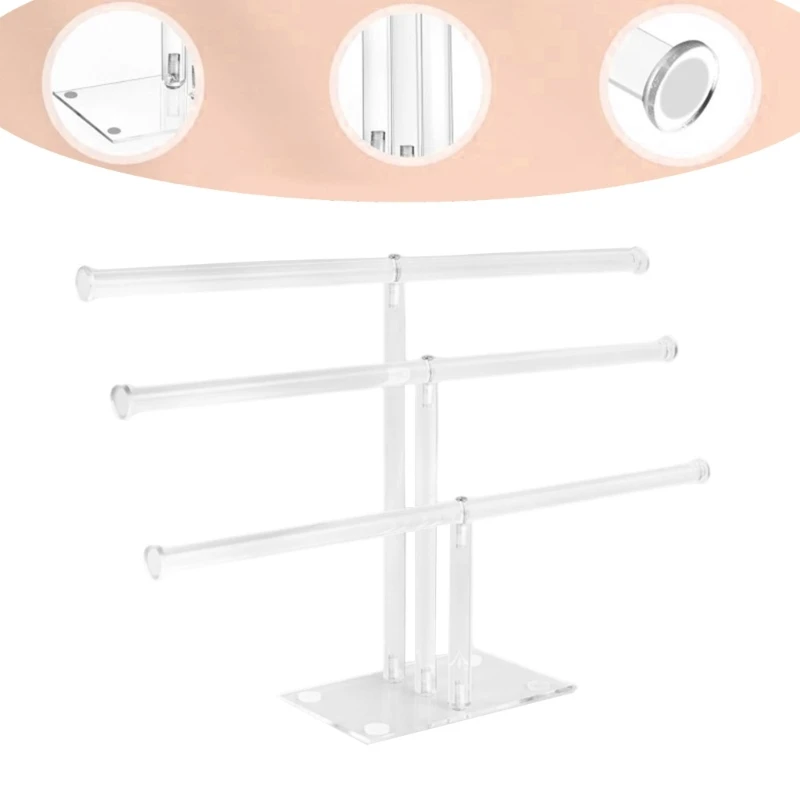 Прозрачный акриловый зажим для когтей держатель аксессуаров волос органайзер