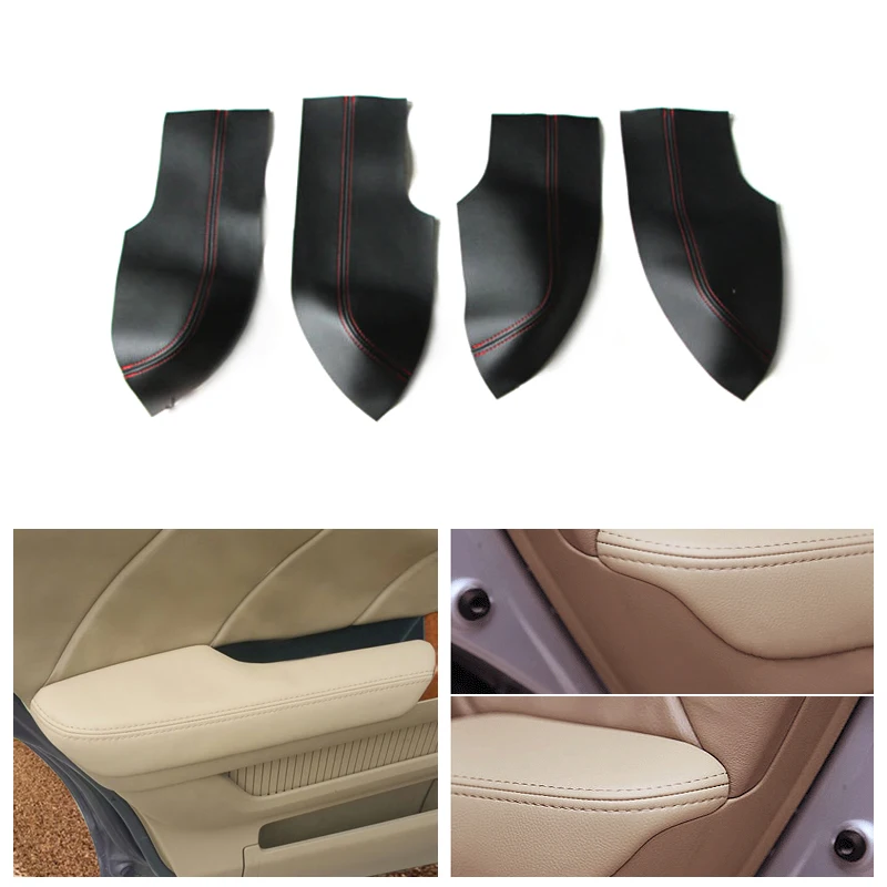 Кожа из микрофибры автомобильный Стайлинг внутренние дверные подлокотники