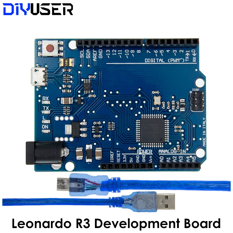 Макетная плата Leonardo R3/макетная R3 с USB-кабелем 30 см ATMEGA32U4 для Arduino