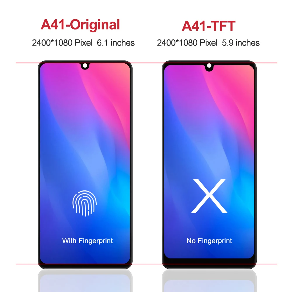 ЖК-дисплей 6 1 &quotдля Samsung Galaxy A41 A415 A415F A415F/DS сенсорная панель дигитайзер с рамкой в