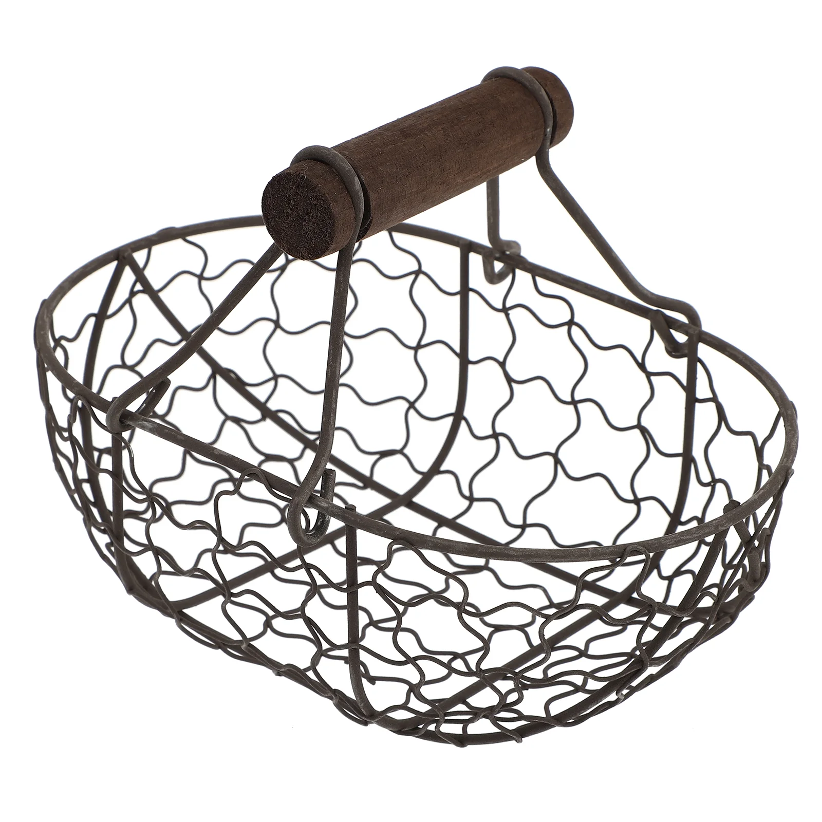 

Basket Egg Wire Fruit Storage Metal Baskets Holder Vegetablechicken Bread Kitchen Container Fresh Bowliron Gathering Eggs