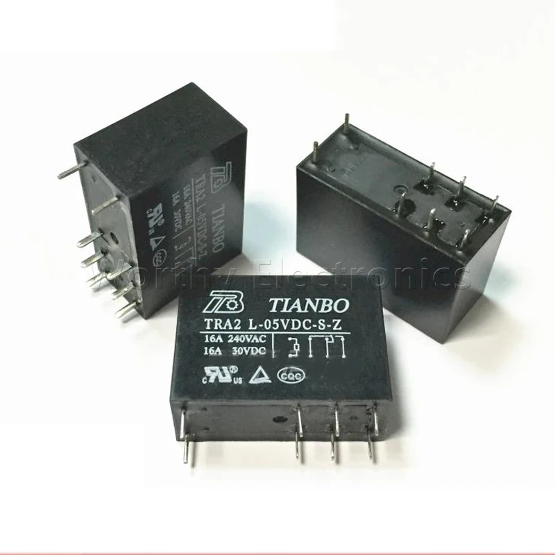 Бесплатная доставка, 10 шт./Лот, реле TRA2L-05VDC-S-H TRA2L-12VDC-S-H 8pin 16A 6/8PIN