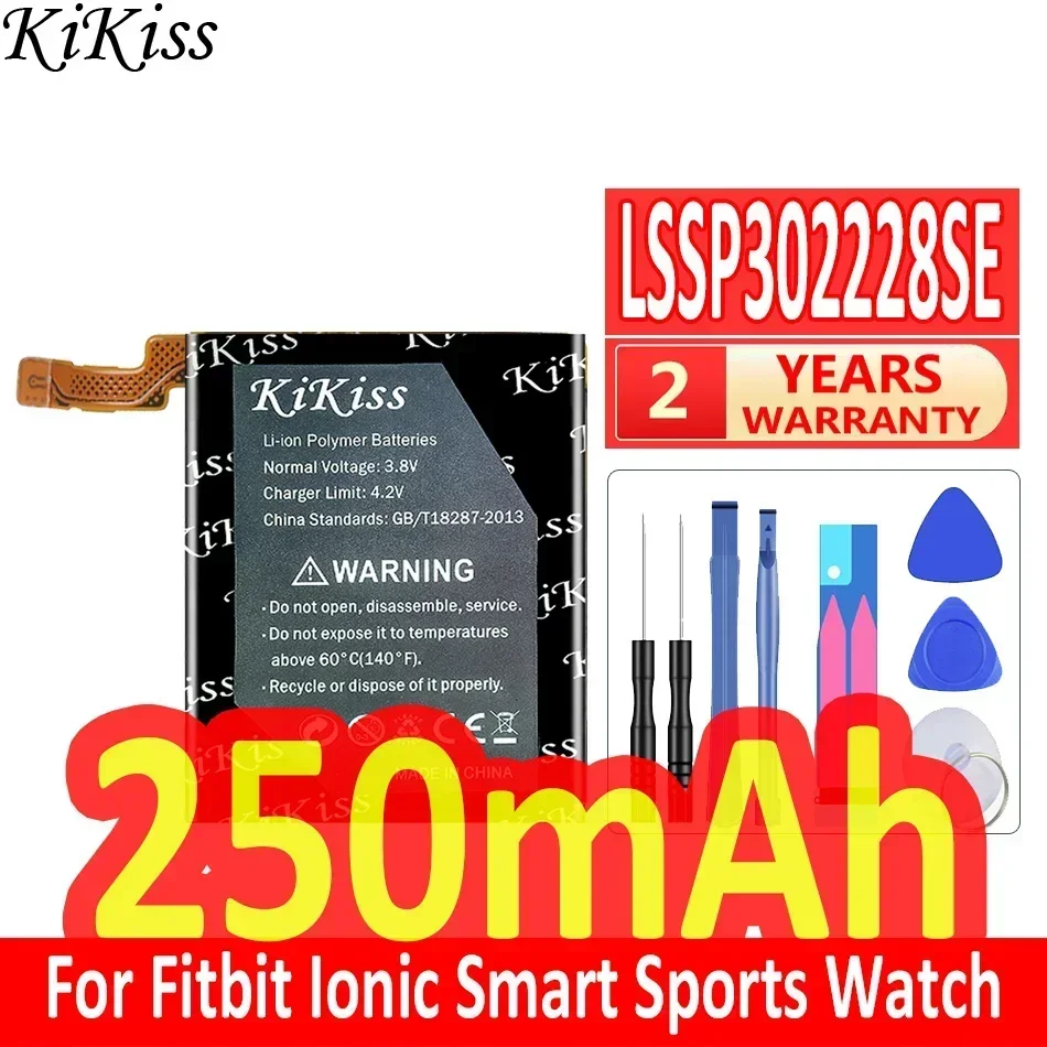 Мощный аккумулятор KiKiss емкостью 250 мАч/310 мАч LSSP 321830 AE для Fitbit Blaze FB502 /Ионные умные