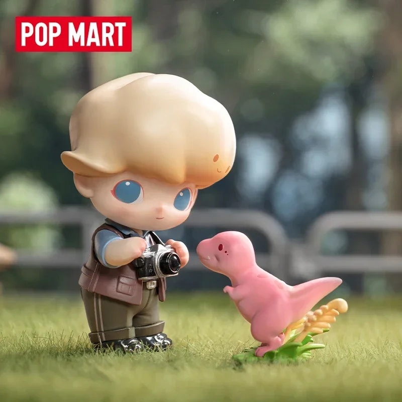 Фото POP MART Dimoo, серия «Мир Юрского периода», модная слепая случайная коробка, игрушки, загадочная коробка, сумка для догадок, экшн-фигурка, подарок-сюрприз №2