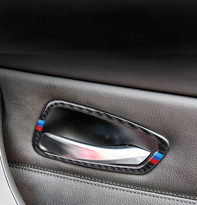 

Подходит для BMW 2005-2012 3 серии e90e92, внутренняя ручка из углеродного волокна, декоративная наклейка