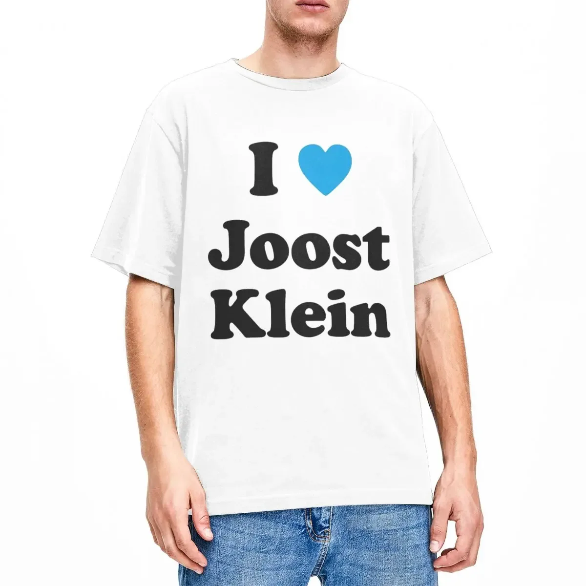 Футболка Мужская/Женская хлопковая с логотипом I Love Joost
