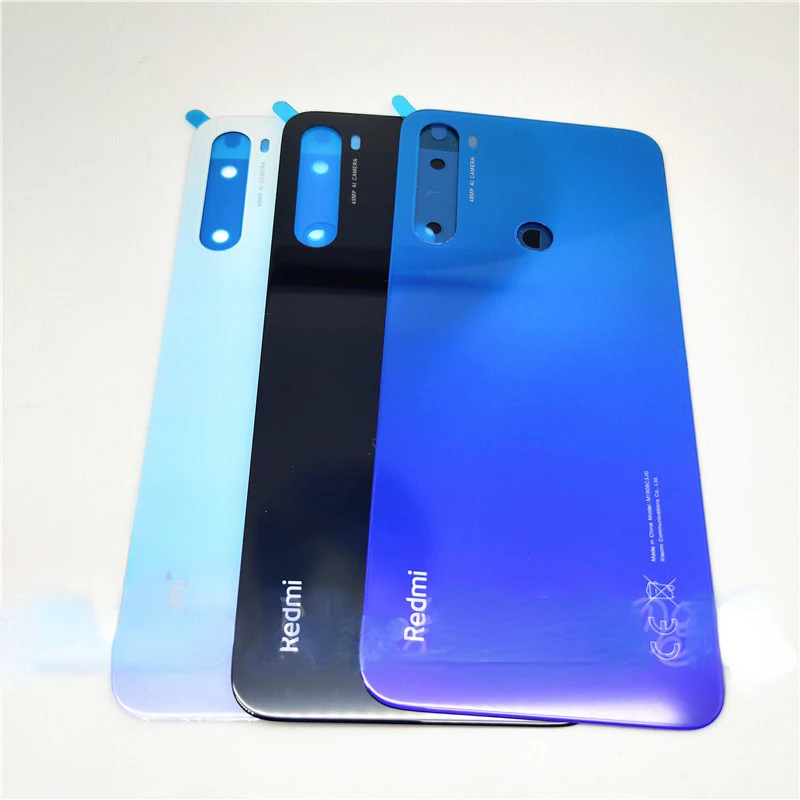 

10 шт./лот 100% оригинал для Xiaomi Redmi Note 8 Note8 задняя крышка батарейного отсека стеклянная дверь задний корпус с логотипом CE