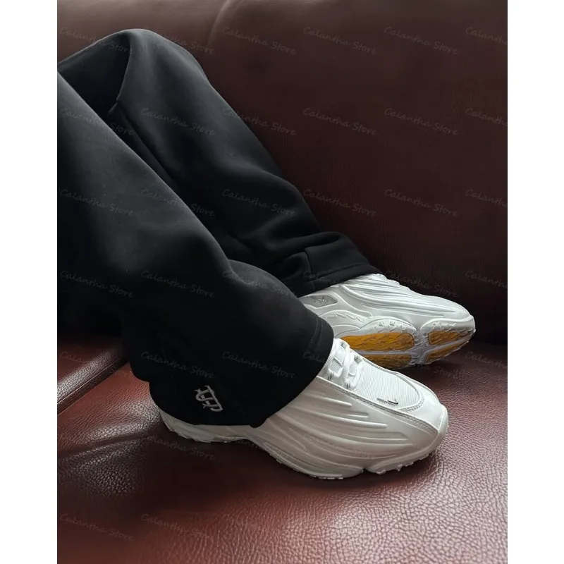 Джоггеры с регулируемым шнурком большие зауженные брюки фланелевой подкладкой