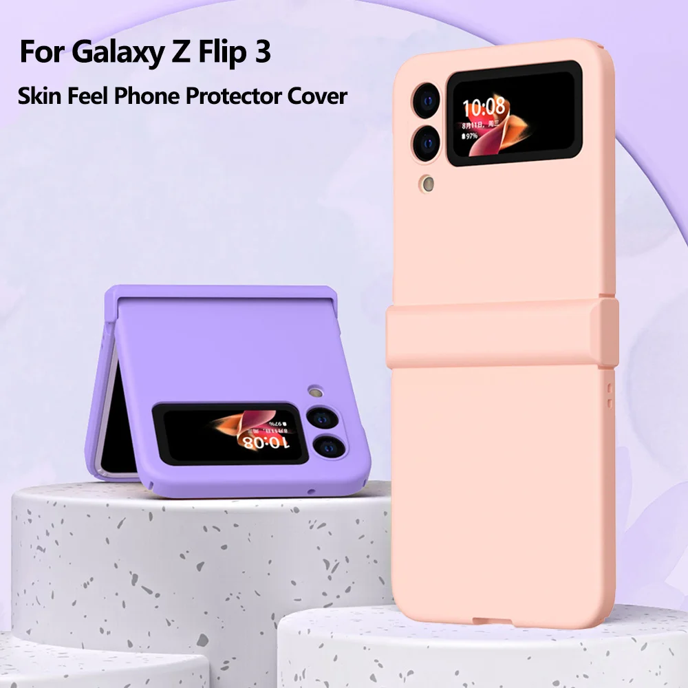 

Galaxy For samsung z Flip 3 Case Full Coverage Phone Protector Cover Galaxy z Flip 3 5g Shockproof Cases Skin Feel 3 in 1