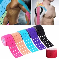 1pcs 500cm x 5 cm kinesiology muscles sports care elastic physio roll punch therapeutic tape adhesive