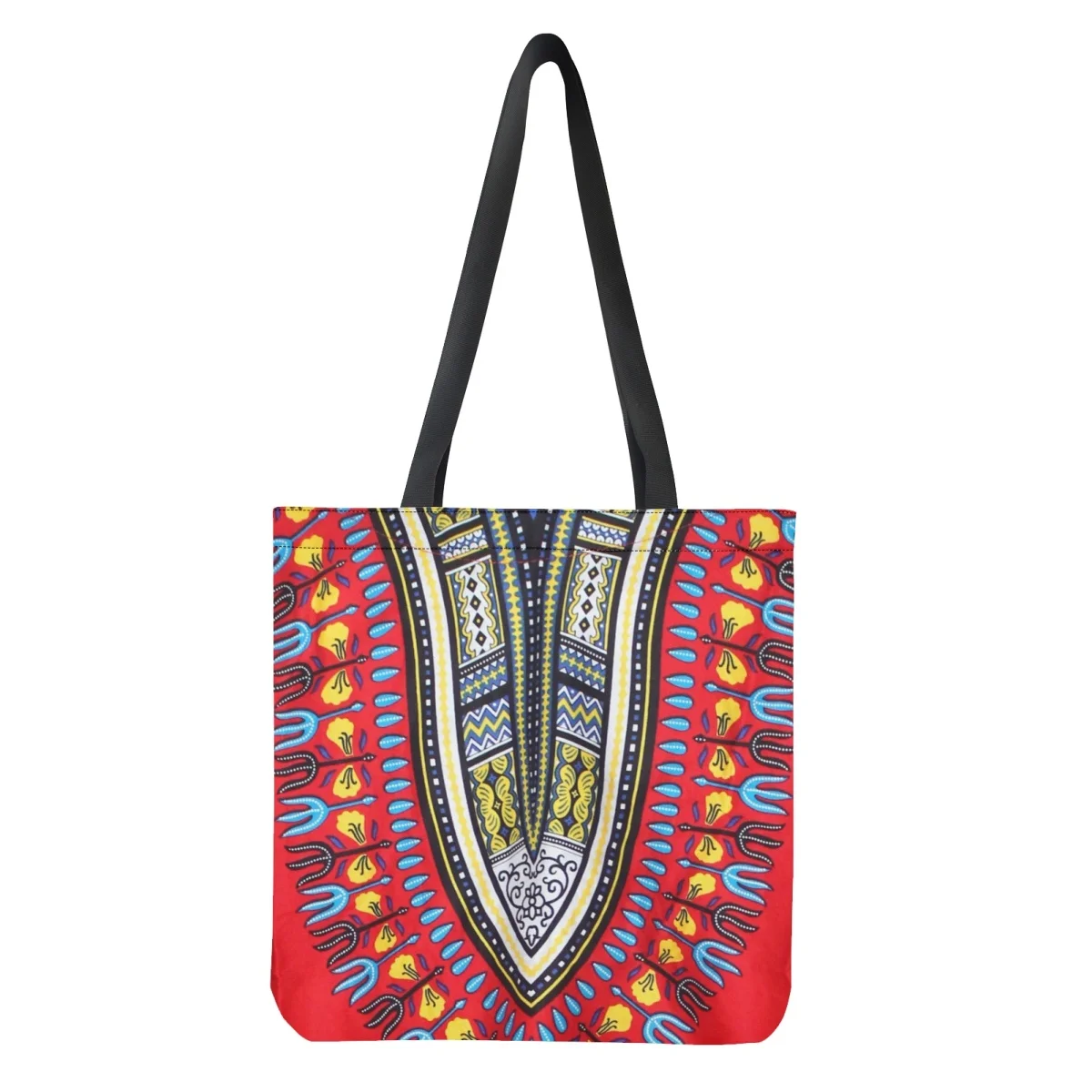Ethnic Tribes Design Canvas Tote Bag Women Handbags Traditional African Culture Double Sided Print Ladies Shopping Bags Shoulder