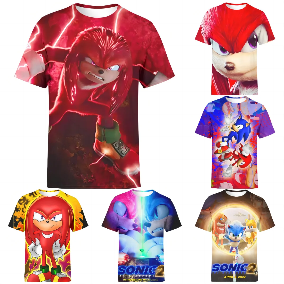 

Cosplay Sonic Merch T-shirt Men/Women Tshirt Tee Uniform Anime Set Suit