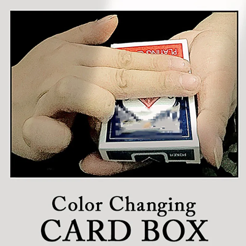 

Color Changing Card Box Card Magic Tricks Gimmick Color Change Close Up Street Illusion Mentalism Magia tour de magie Magician