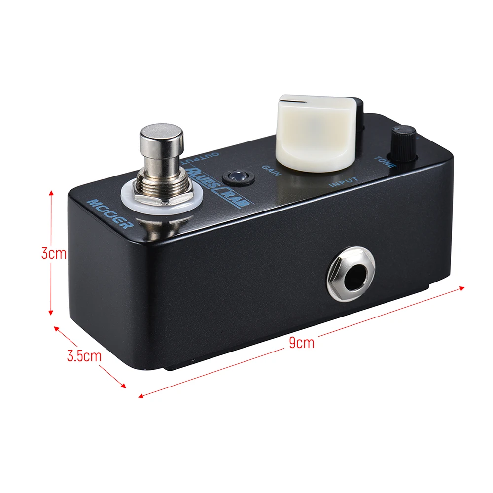 Mooer MBD1 Blues Crab Guitar Effect Pedal Classic Blues Overdrive Sound True Bypass Metal Shell enlarge