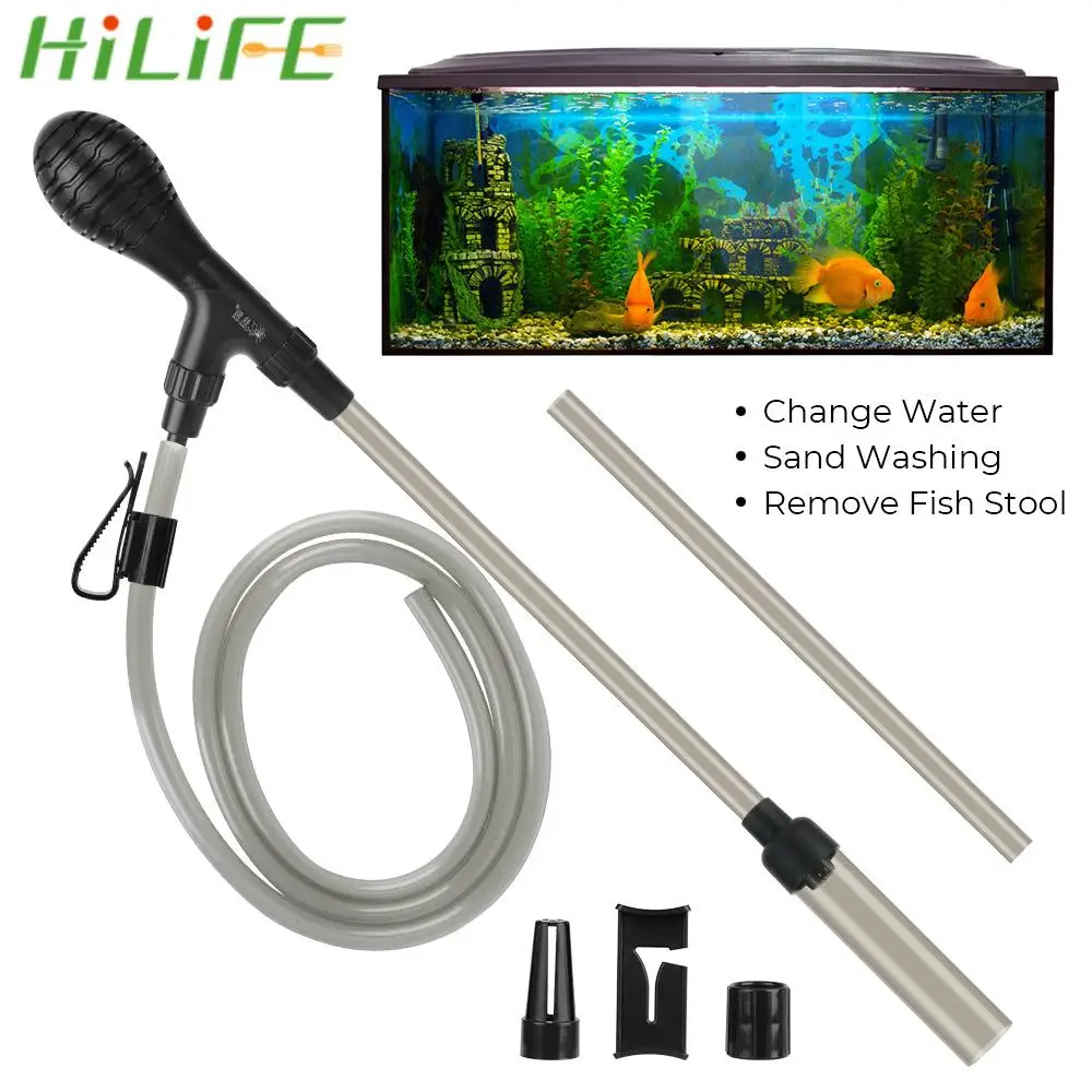 

Aquarium Water Change Pump Cleaning Tools Water Changer Gravel Cleaner Siphon for Fish Tank Water Filter Pump Water Flow Regulat