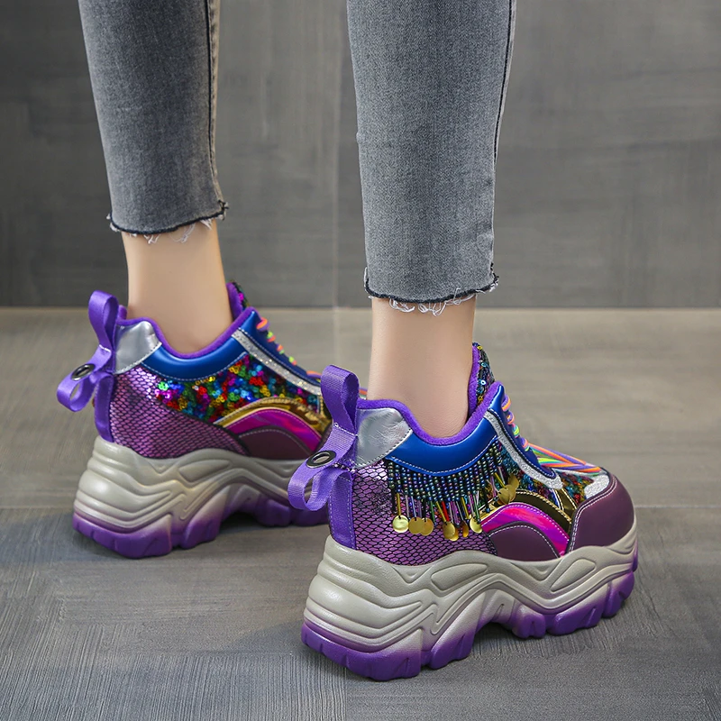 

Кроссовки женские кожаные на платформе 8 см, теплые теннисные туфли на толстой подошве, со шнуровкой, плюшевая обувь для папы