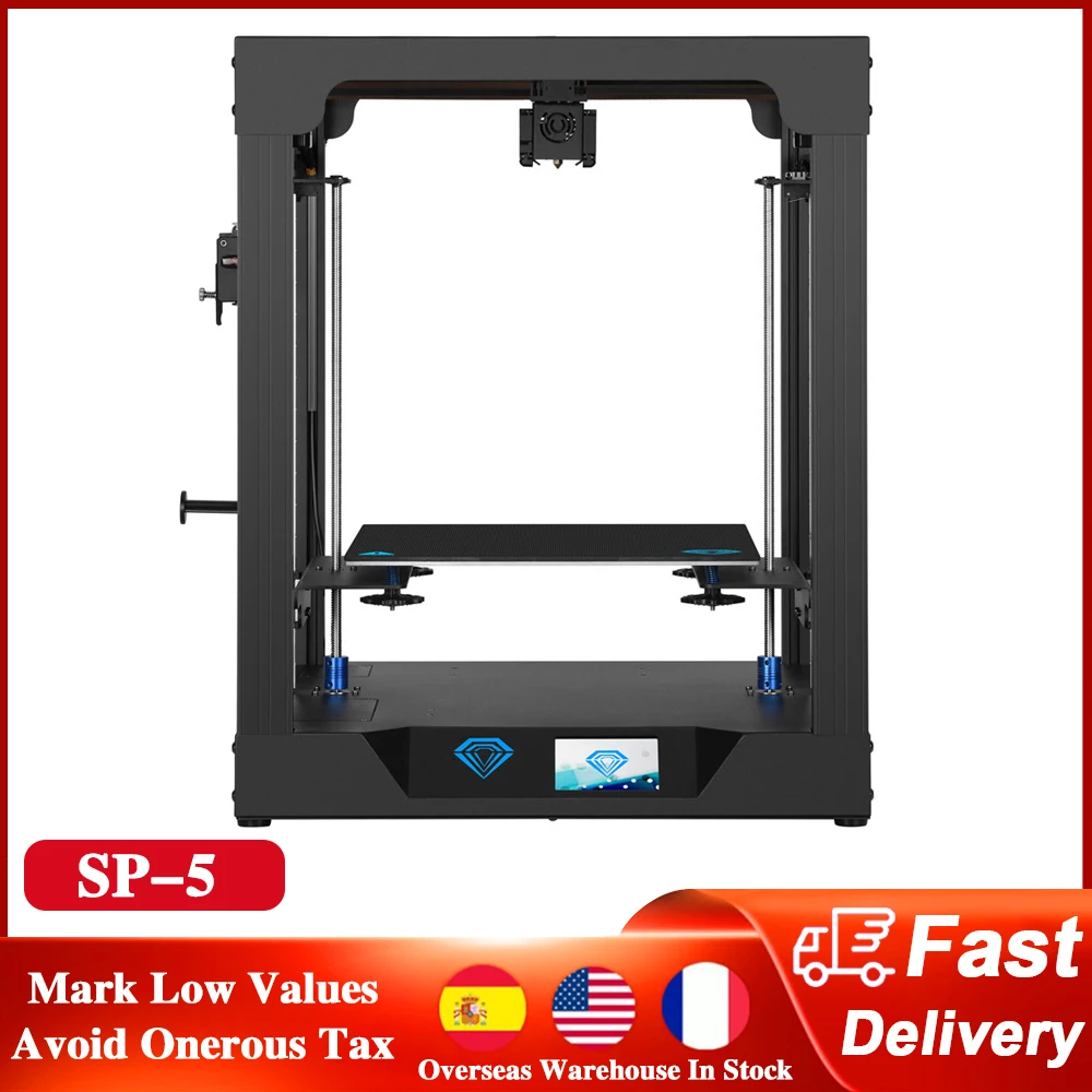 

TWO TREES SP-5 3D Printer CoreXY All Metal Structure With Mute Drive Color Auto Leveling Touch Screen High Precision 3D DIY Kit