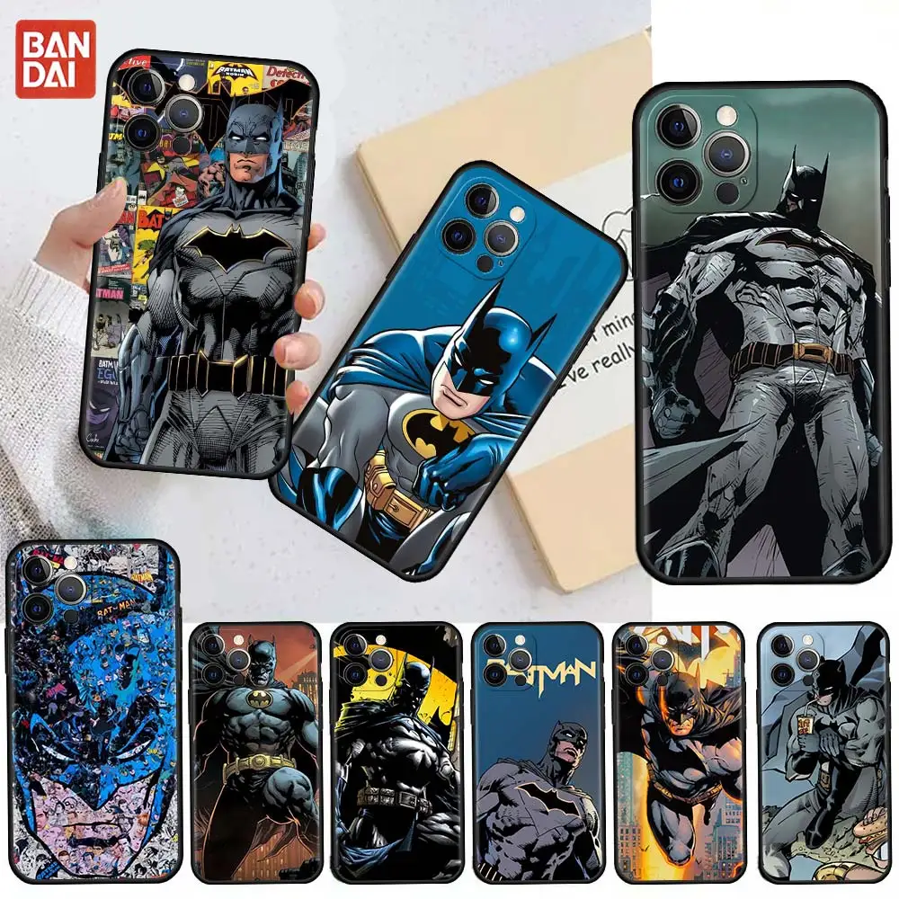 

Batman Cute Funda Case For Apple iPhone 13 11 12 Pro 7 XR X XS X Max 8 6 6S Plus 5 5S SE 2020 Silicone Phone Coque