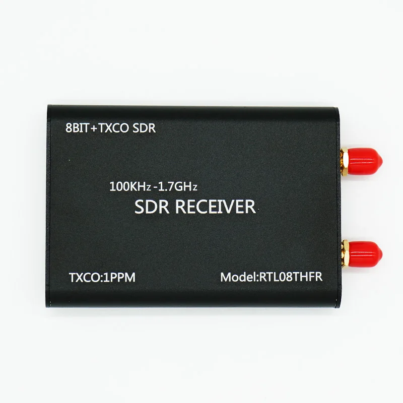 100KHz-1.7GHz 0.5PPM TXCO RTL-SDR Receiver RTL2832U+R820T2 SDR Radio RTL08THFR |