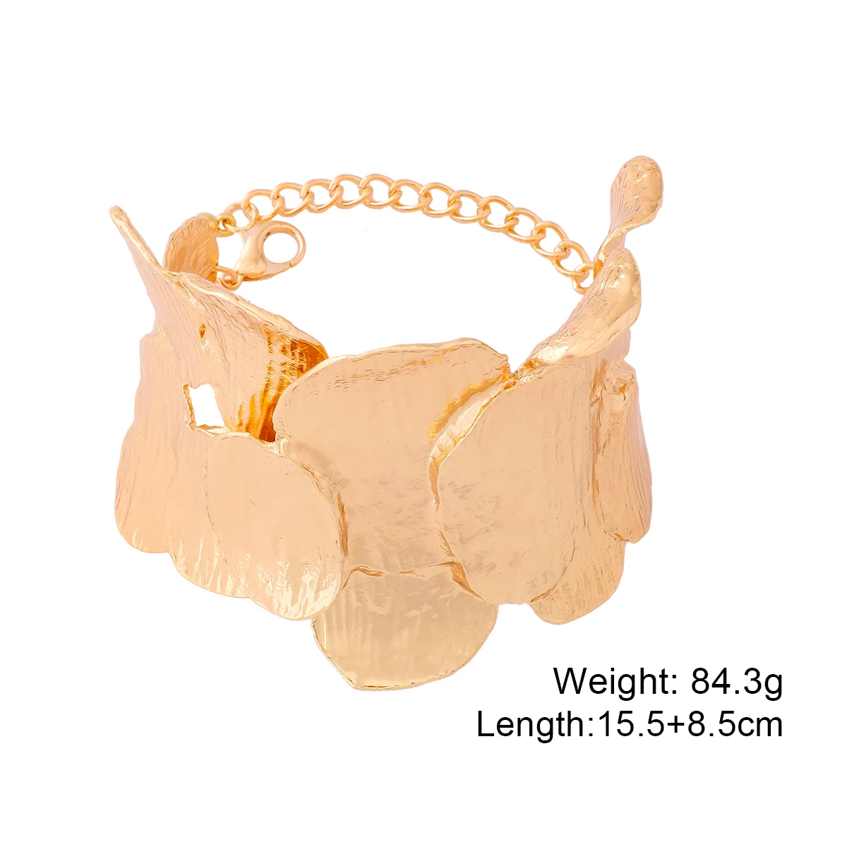 Новинка 2024 металлический браслет ZAA для женщин винтажный Открытый неправильной