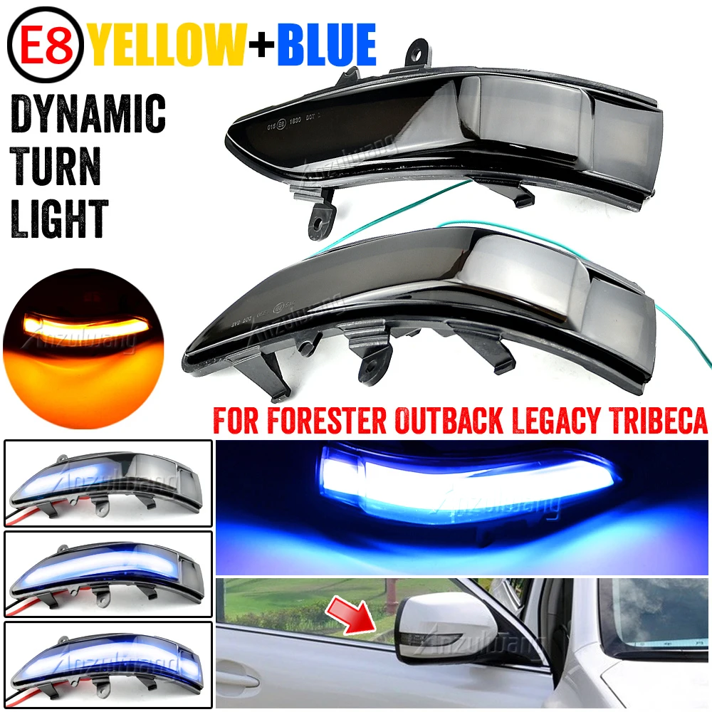 

2 pieces Dynamic Blinker For Subaru Forester Outback Legacy Tribeca Impreza wrx sti 2011 Side Mirror LED Turn Signal Light