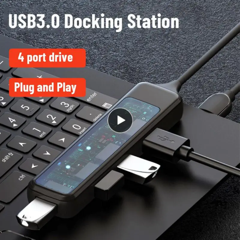 

High Speed Usb-c 3.0 Hub Splitter Expander Usb Adapter With Sd / Tf Card Reader Usb Multiport Hub Type-c Docking Station