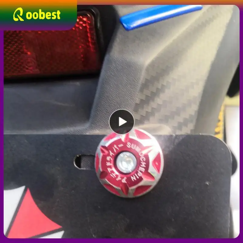 

Screw Cover Oxidation Resistance Aluminum Alloy Motorcycle Screw Cover Durable Wear Resistance Universal Car Accessories