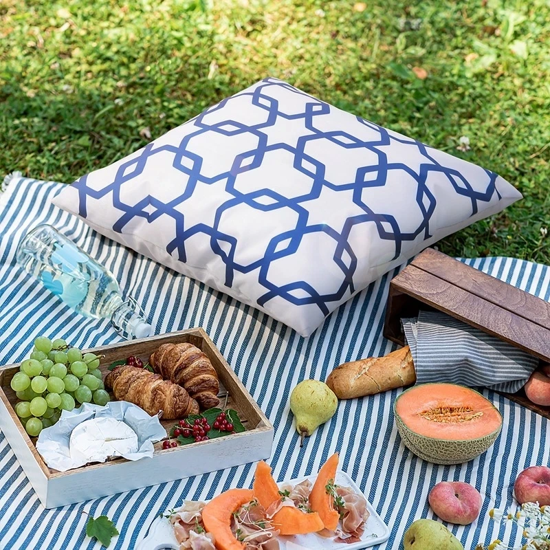 Уличный водонепроницаемый чехол для подушки 45x45 полиэстер цветочный